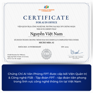 Chứng Chỉ AI Văn Phòng